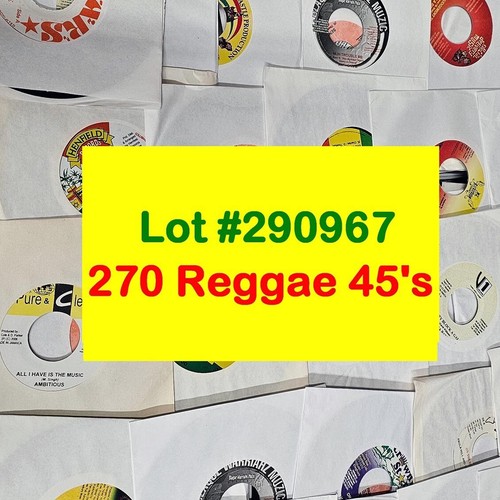 Lot 270 inch reggae - inch, 45's