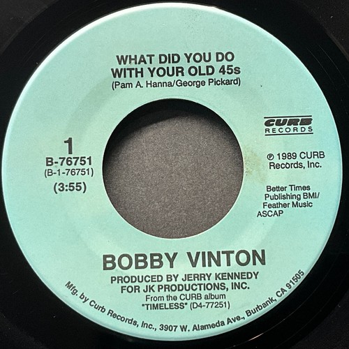 Bobby vinton what did you - vinton,, do